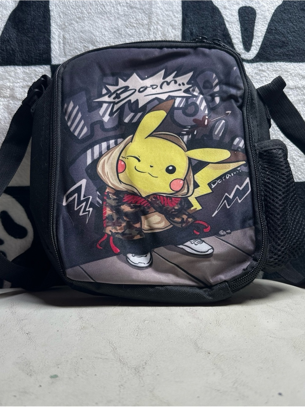 Black Pikachu Crossbody Lunchbox